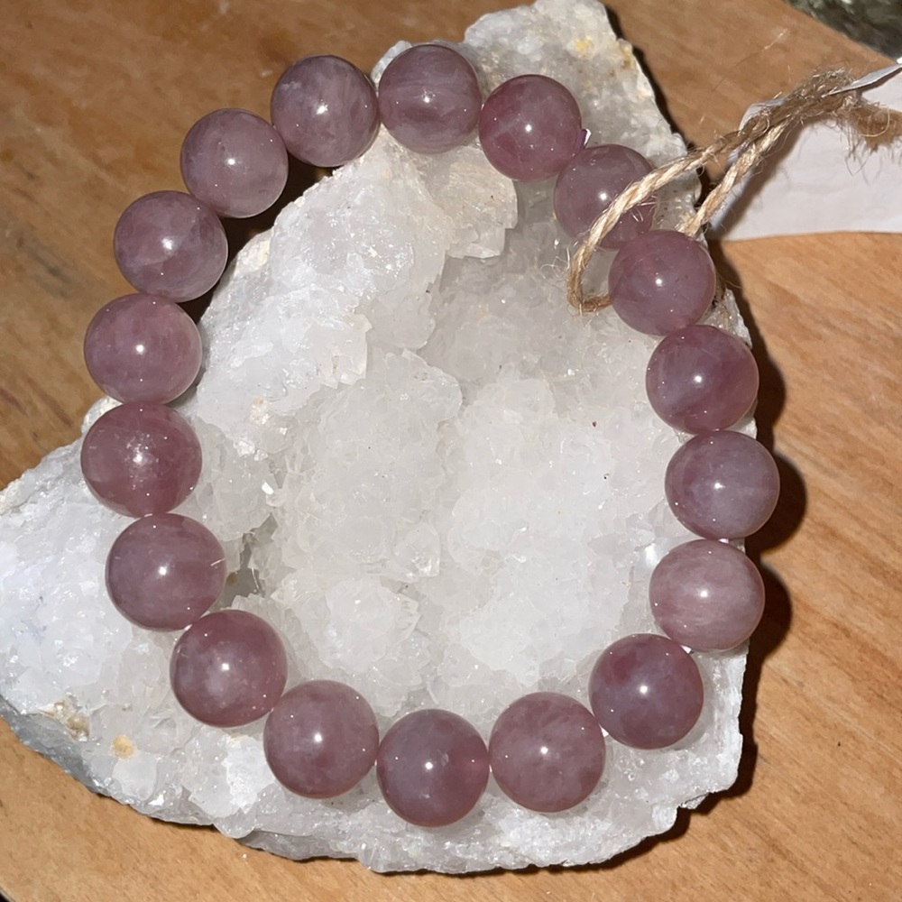 Lavender Rose Quartz Bracelet